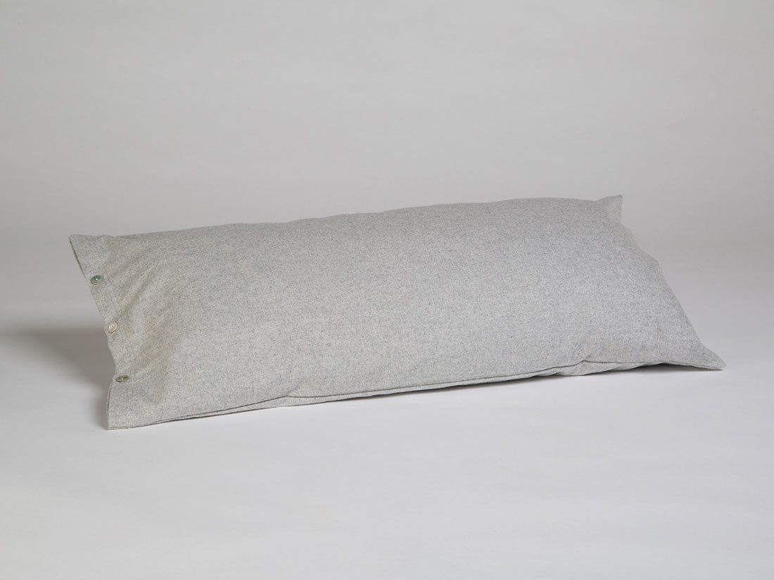 Kissenbezug Flanell Light Grey 40x80