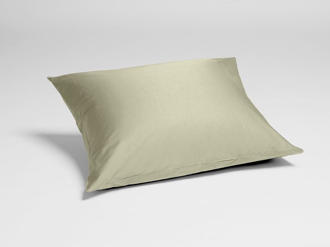 Kissenbezug Baumwollsatin Light Olive