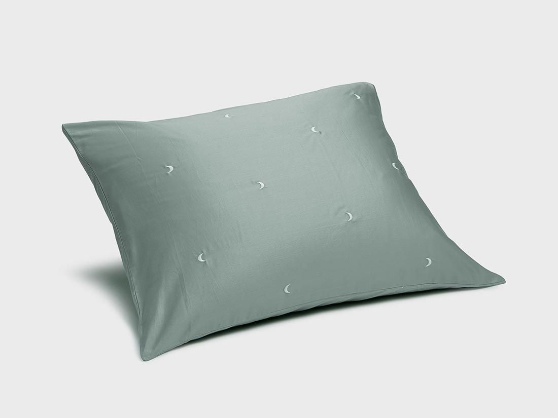 Kissenbezug Baumwollsatin Sea Green Moon