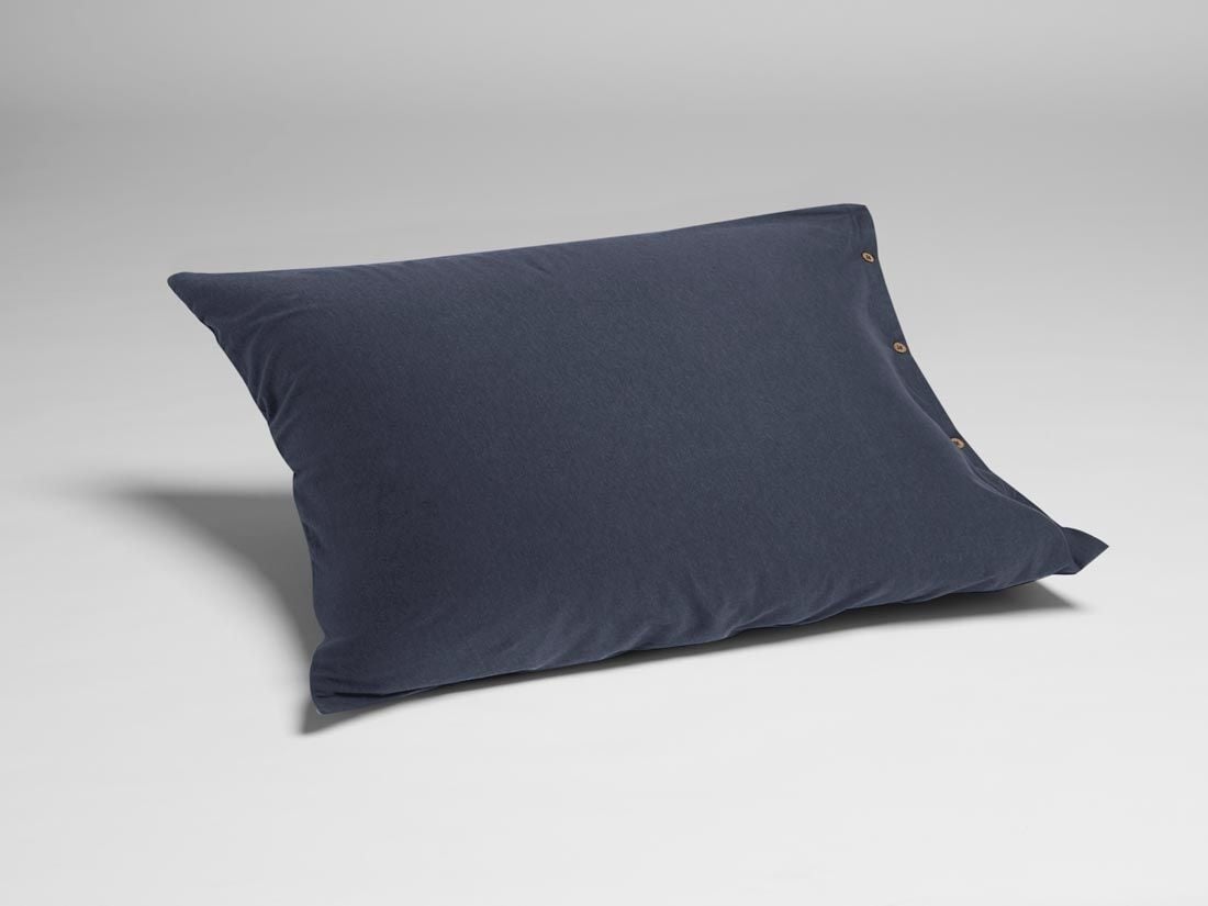 Kissenbezug Baumwolljersey Indigo Blue