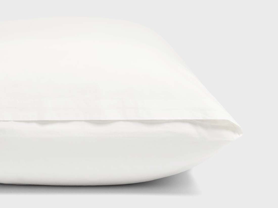 Seitenschläferkissenbezug Perkal-Baumwolle Blissful White 37x160