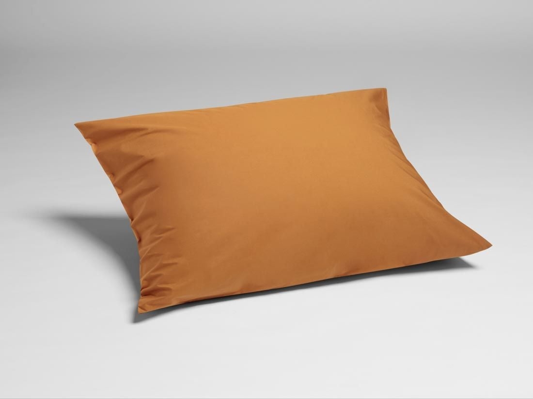 Kissenbezug Perkal-Baumwolle Ochre Yellow