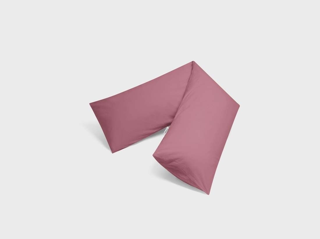 Seitenschläferkissenbezug Perkal-Baumwolle Raspberry Dream 37x160