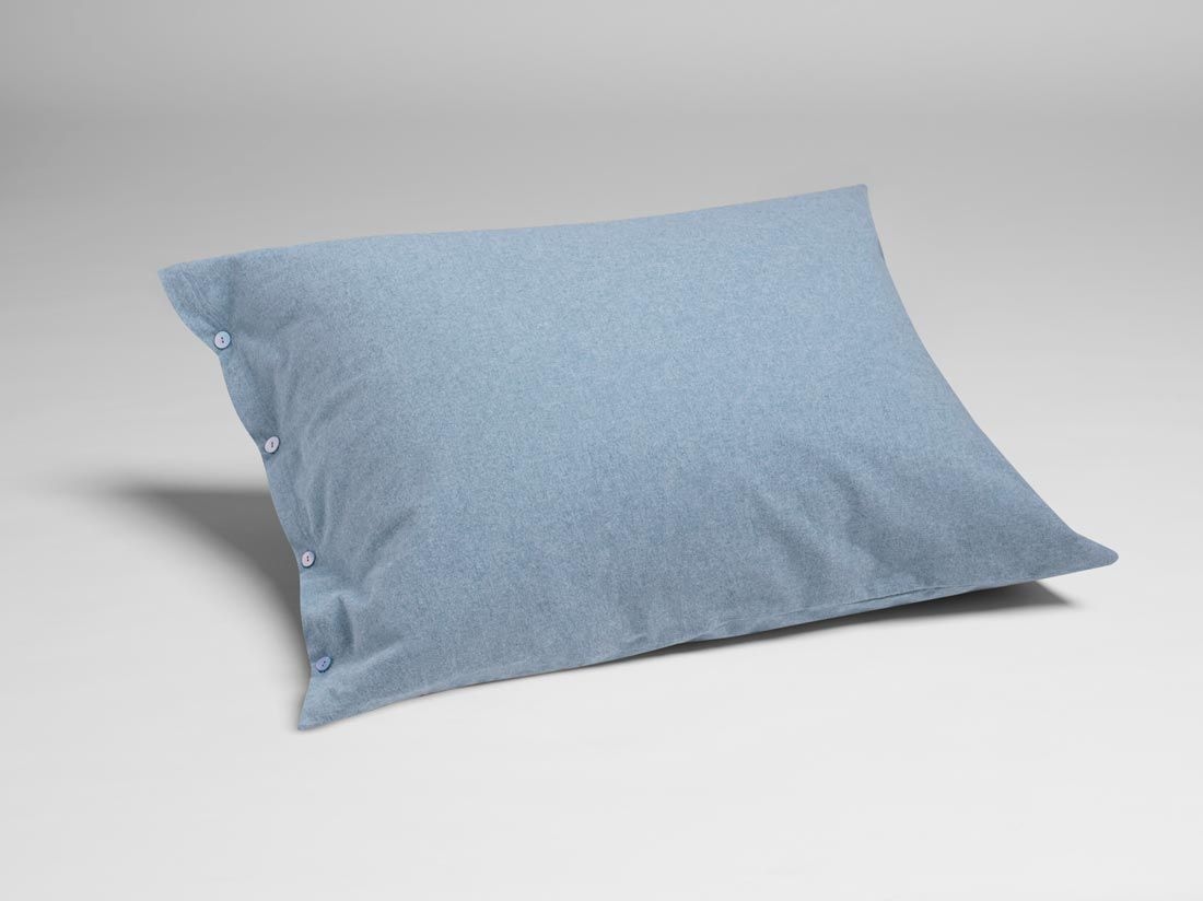 Kissenbezug Flanell Light Blue
