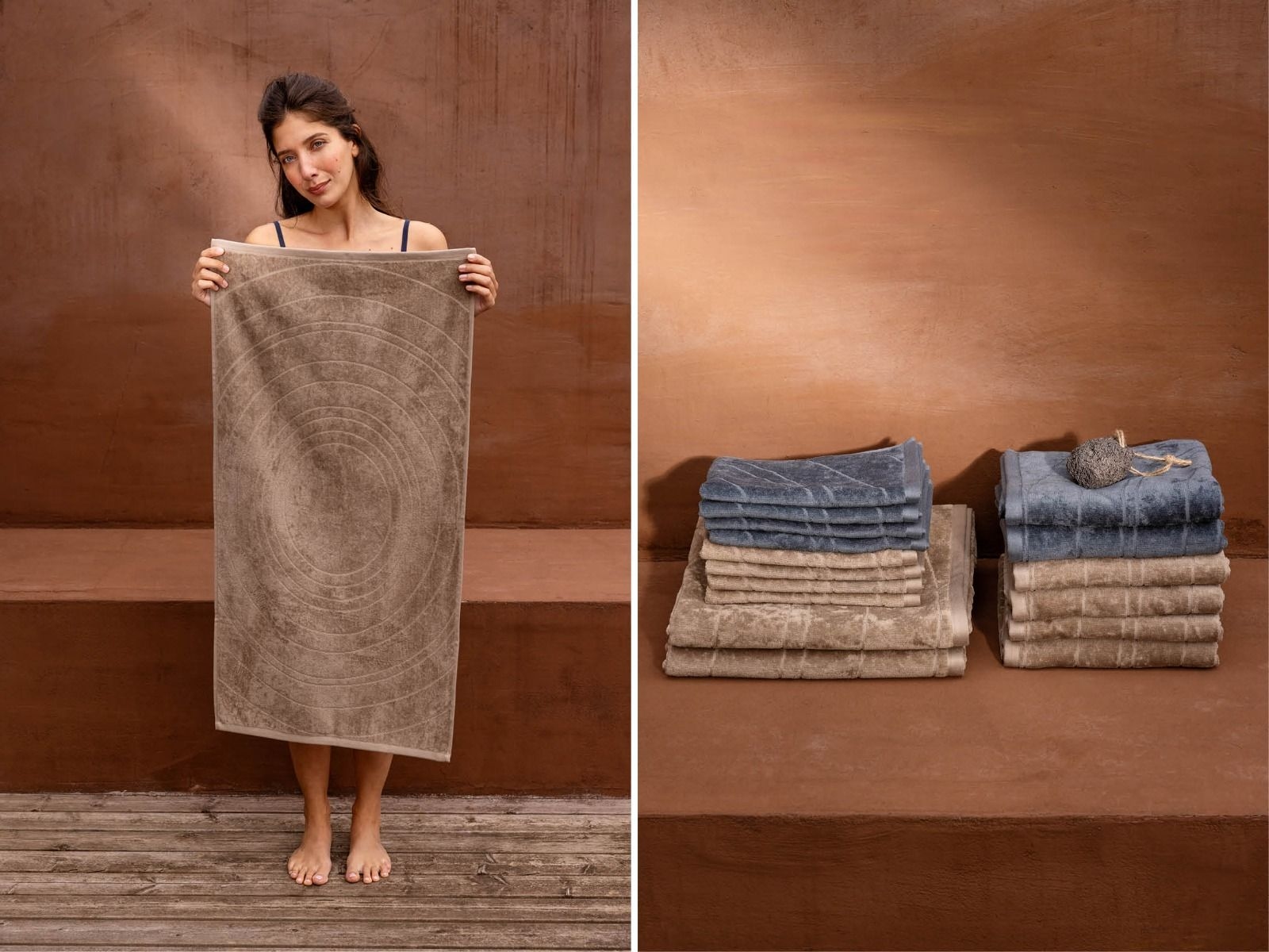 Handtücher Velours Classic Taupe 50x100