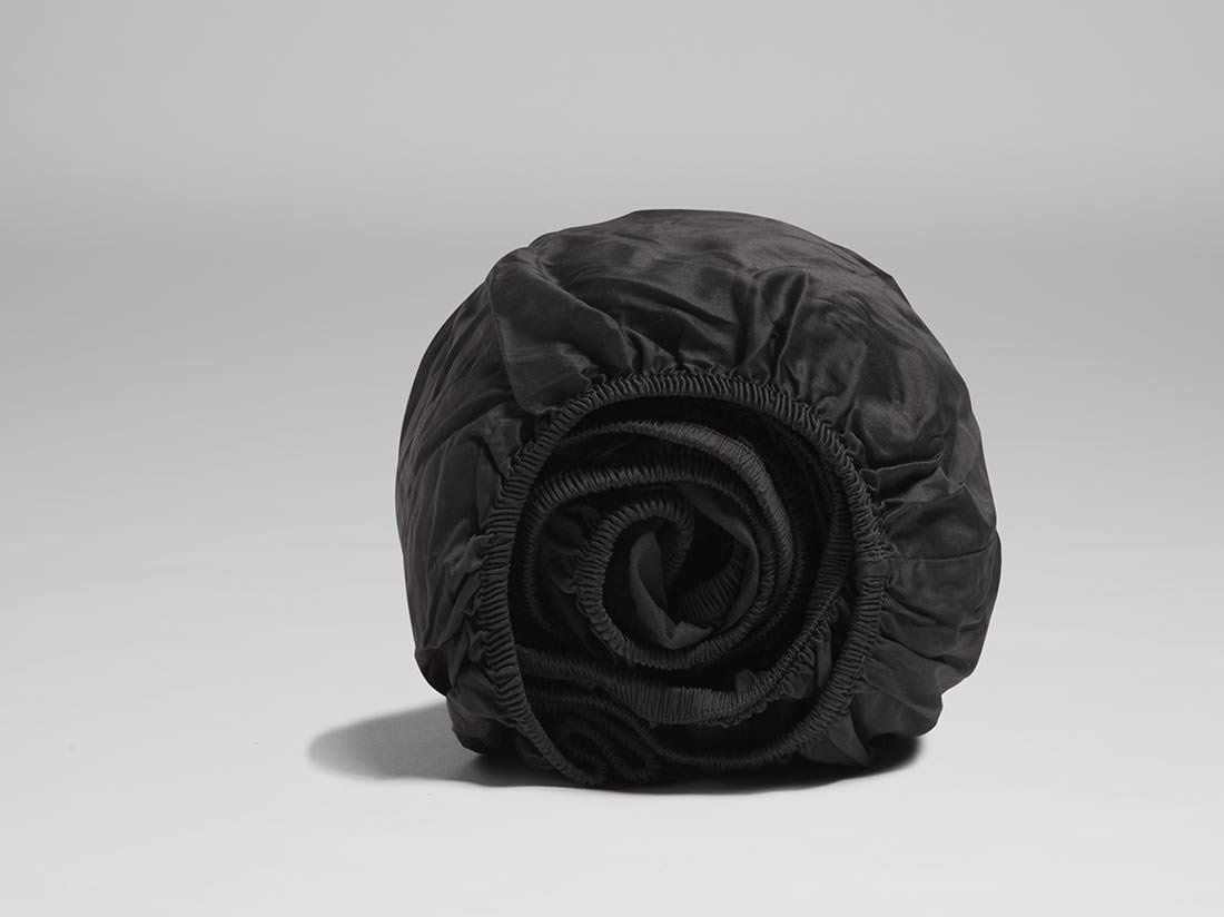 Spannleintücher Perkal-Baumwolle Dark Grey 90x200x30