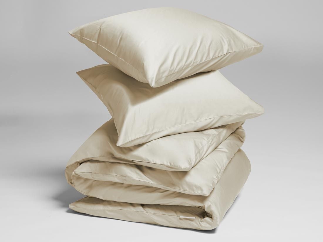 Bettwäscheset Baumwollsatin Sandy Grey