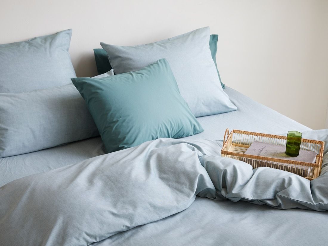 Kissenbezug TENCEL™ Green Chambray