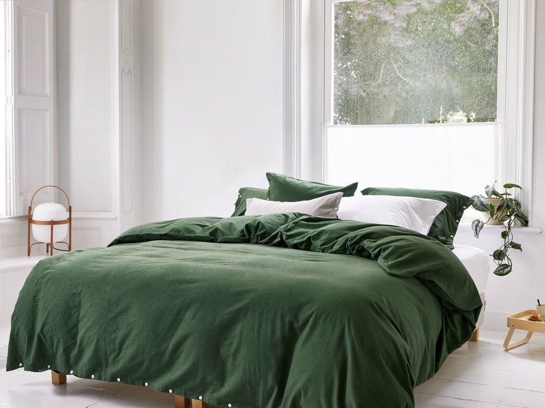 Bettwäscheset Flanell Moss Green