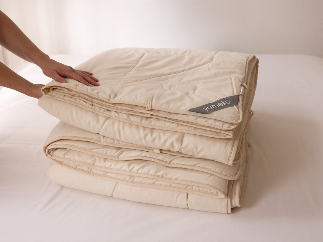 Schurwolle-Bettdecke Übergang