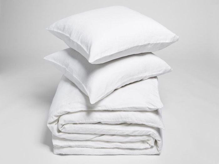 Bettwäscheset Gewaschenes Leinen Pure White