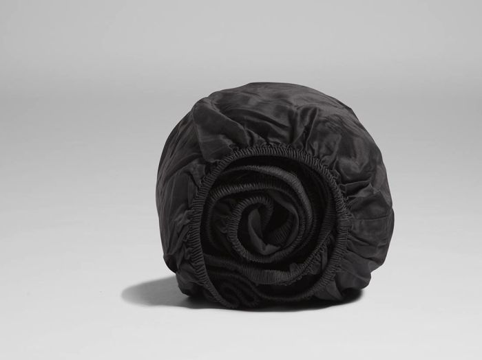 Spannleintücher Perkal-Baumwolle Dark Grey 90x200x30