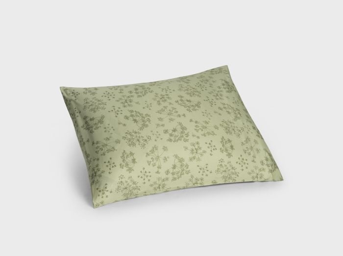 Kissenbezug Baumwollsatin Green Bloom